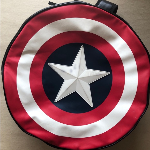 marvel captain america shield backpack